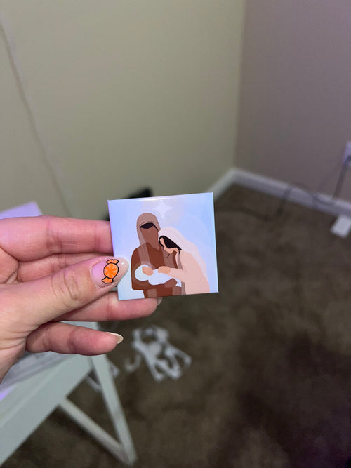 2" by 2" Nativity Scene Magnets