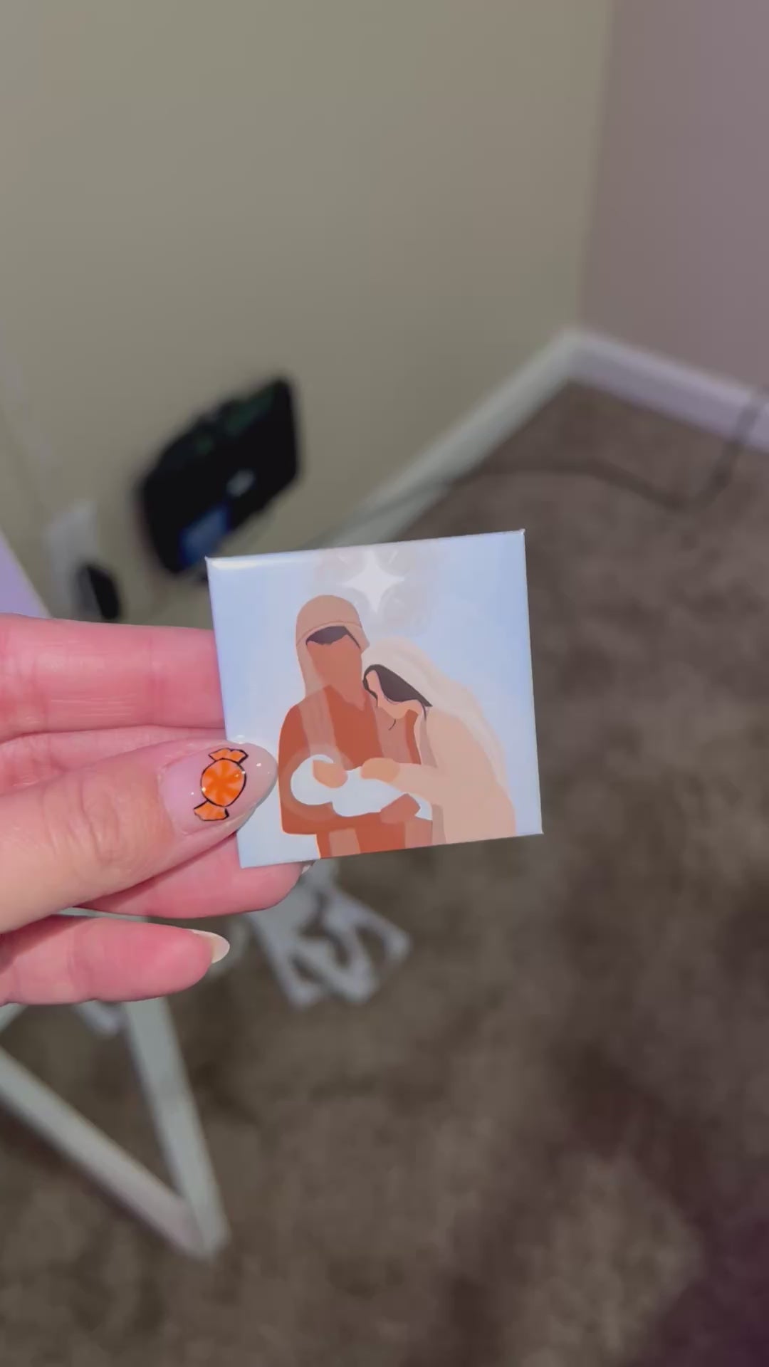 2" by 2" Nativity Scene Magnets